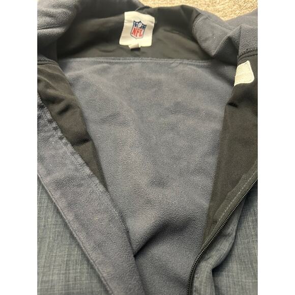 NFL Seattle Seahawks Blue Steel Gray Team Fleece Lined Jacket Mens Size L - Picture 7 of 9